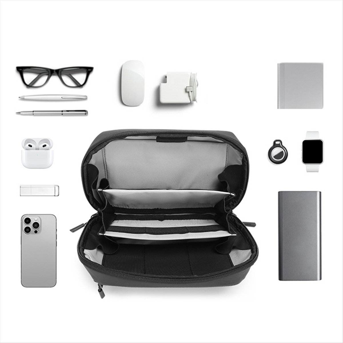 Tech Accessories Travel Organizer Pouch - ☶ ❈ ＊ ♥ AC1579-Borsa Tecnologica