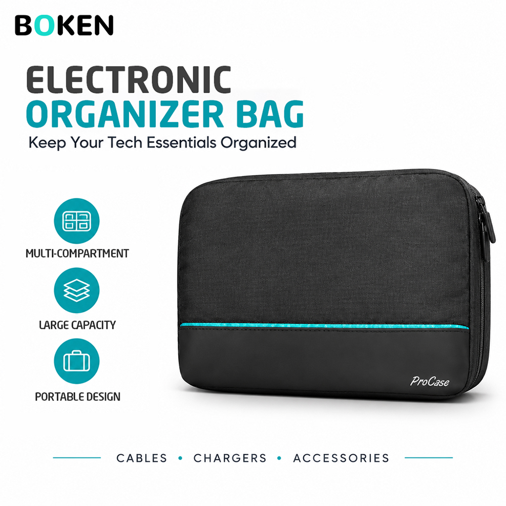 Tech Accessories Travel Organizer Pouch - Borsa organizer per accessori tecnologici da