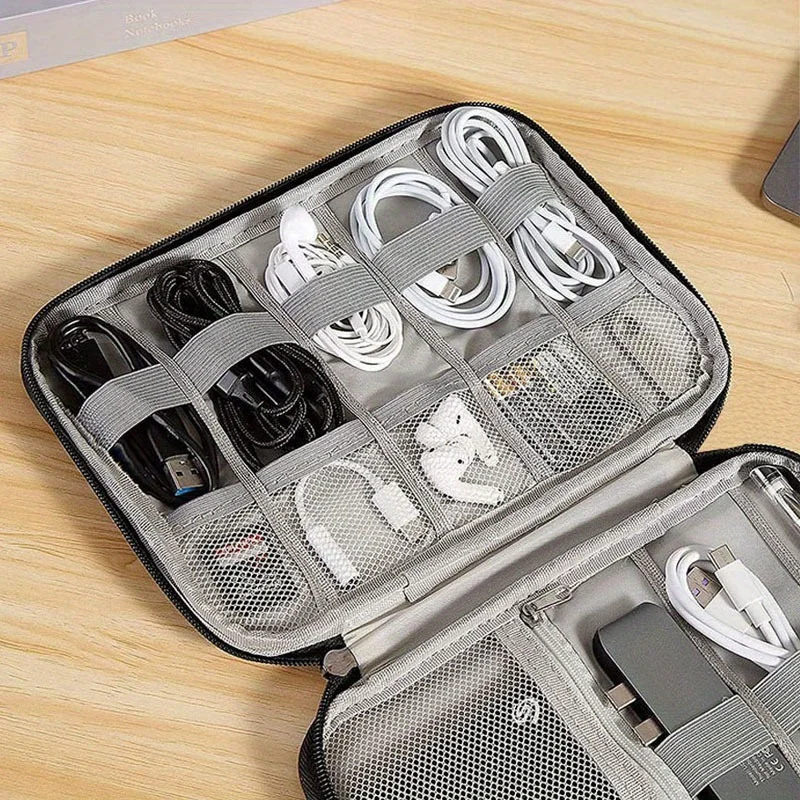 Tech Accessories Travel Organizer Pouch - 1 Confezione di Borsa Portatile per
