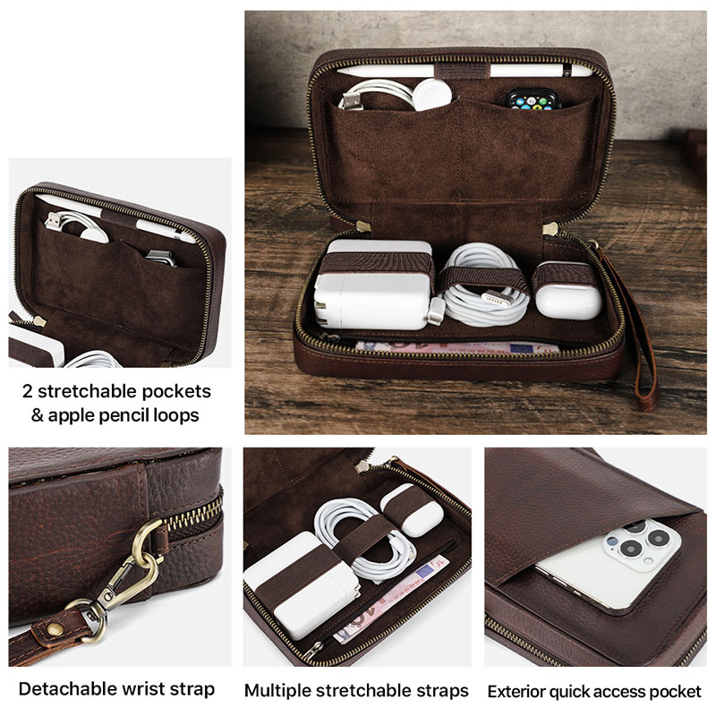 Borsa Organizer Vintage in Ver - Tech Accessories Bag recensione e prezzo