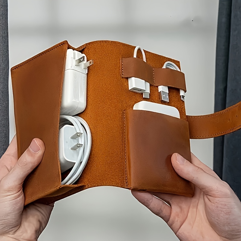 1 pz Borsa Organizer in Pelle  - Tech Accessories Travel Organizer Pouch recensione e prezzo